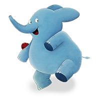 צ׳רלי הפיל רוקד עם חיפושית